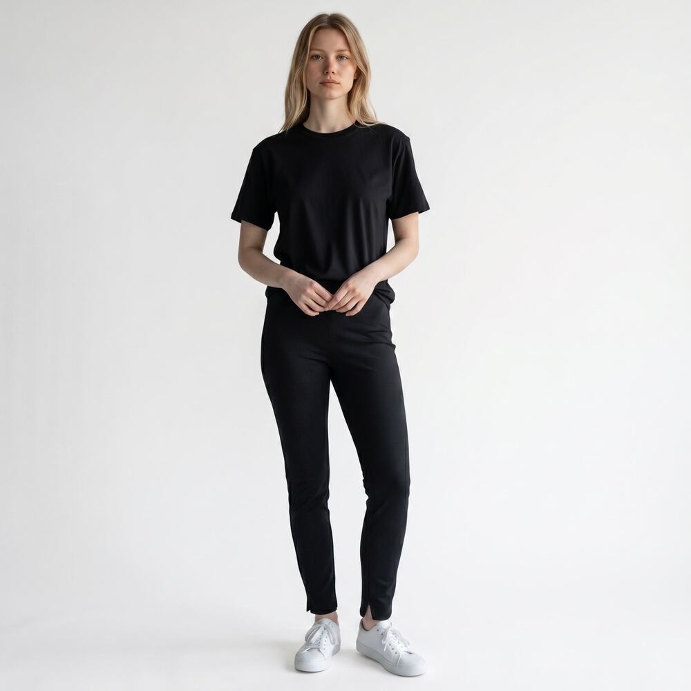 Womens Pants Size Small Black Leggings Skinny Minimalist Office Brand New NWT